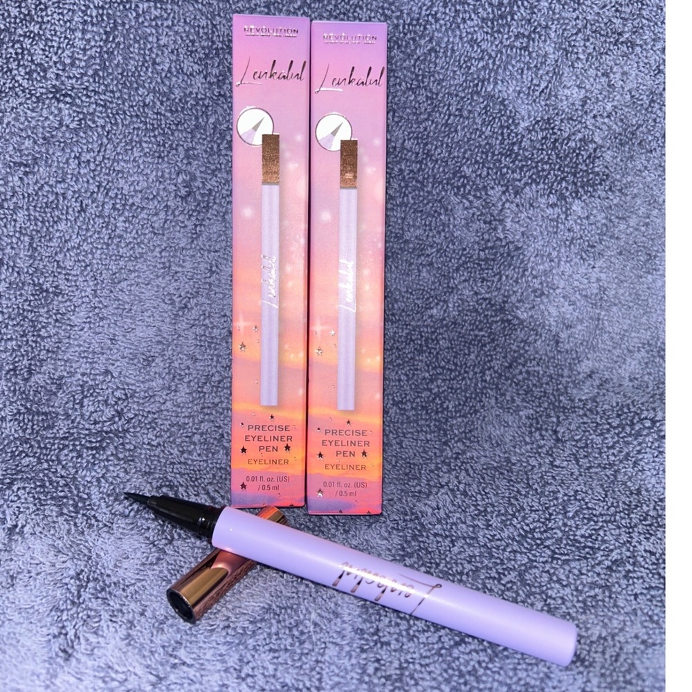 Revolution X Leaked Inked Precise Eyeliner Pen Intense Black Pigment New X2